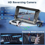 4Core+64G Android 15 Double Din Car Stereo for VW Volkswagen SEAT Skoda Jetta Golf Polo Wireless Carplay Android Auto, 7 Inch VW Radio With GPS, WiFi, Bluetooth, FM, EQ,Backup Camera, Double USB Ports