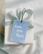 Blue Coastal Car Air Freshener 4 Pcs Coconut Scented, Preppy Blue Lifebuoy Wave Beachy Car Accessories Mirror Decor for Women, Cute Girly Hanging Air Freshener for Cars Closet Drawer Books