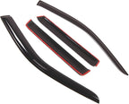 WD2-329 Dark Smoke 4 Pcs Set Window Visor (Outside Mount) Deflector Rain Guard Compatible with 2003-2006 Mitsubishi Outlander