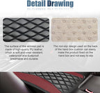 Car Center Console Cover, Universal Leather Waterproof Armrest Seat Box Cover Protector, Comfortable Car Decor Accessories Fit for Most Cars, Vehicles, SUVs-Wine Red
