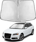 Windshield Sunshade Compatible for Audi A3 2006-2011 2012 2013, Sun Visor for Front Windshield & Window Sun Shade Cover, UV Heat Blocker & Protector, Car Accessories