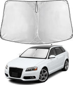 Windshield Sunshade Compatible for Audi A3 2006-2011 2012 2013, Sun Visor for Front Windshield & Window Sun Shade Cover, UV Heat Blocker & Protector, Car Accessories