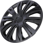 4-Pack 15 Inches Wheel Rim Cover Hubcaps,Redesign Fashion Style Replacement Hubcaps,Car Truck SUV Hub Accessories, Black Lacquer