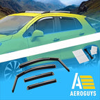 Extra Durable Window Deflectors in-Channel Window Visors Rain Guards Fit for Chevrolet (Chevy) Trax 2014-2022, Sun Visors, Wind Vent for Shades, Exterior Car Accessories - 4pcs. AG0026