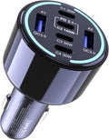 CHIPOFY 300W USB C Car Charger, 6 Ports (4 USB C + 2 USB A) - PD3.1 140W PPS 45W QC 60W Super Fast Charging Car Adapter for MacBook Laptop, iPhone 16 15 Pro Max, iPad, Galaxy S24/S23 Ultra etc