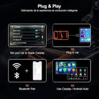 Wireless CarPlay Android Auto Adapter with HDMI & USB Port, Magic AI Box Built-in Play Store YouTube, TikTok, and Screen Mirroring, Plug and Play Wireless CarPlay Converter