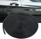 Car Door Edge Protector Glueless Rubber Door Edge Protector Rubber U Shape Car Accessories for Sedan Truck SUV ATV Boat (Black, 32.8FT)