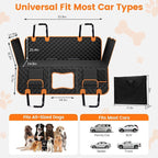 Dog Seat Cover for Back Seat, Hard Bottom Car Seat Cover for Dogs | Back Seat Extender Holds 500 lbs, Waterproof Back Seat Pet Cover for Dogs, Dog Hammock Travel Accessories for Car,SUV,Truck