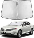 Windshield Sunshade Compatible for Lincoln MKS 2009-2014 2015 2016, Sun Visor for Front Windshield & Window Sun Shade Cover, UV Heat Blocker & Protector, Car Accessories