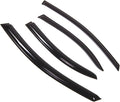 WD2-324 Dark Smoke 4 Pcs Set Window Visor (Outside Mount) Deflector Rain Guard Compatible with 2007-2017 Mitsubishi Lancer