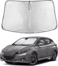 Windshield Sunshade Compatible for Nissan Leaf 2018-2023 2024 2025, Sun Visor for Front Windshield & Window Sun Shade Cover, UV Heat Blocker & Protector, Car Accessories