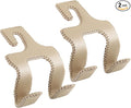 Upgraded Headrest Hooks for Purses and Bags, 2 in 1 Car Back Seat Head Rest Hanger Matching Cars Interior Genuine Leather Vehicle Storage Holder Hook, 2 Pack, Beige