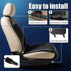 Cooling Car Seat Cover, Cooling Seat Covers For Cars Trucks, 2 Turbon Fans Auto On/Off 12V-24V 3-Speed Air Cooled Seat Cushion, Universal Fit for Summer Truck Office, Non-slip Breathable 3D Mesh