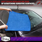 AIDEA Microfiber Towels for Cars-2PK, Large Professional Car Drying Towel, Scratch-Free & Absorbent Drying Towel for Cars, SUVs, RVs, Trucks, and Boats, 24inx 31in, Blue (Pack of 2)