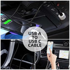 2 Pack USB-A to C Carplay Charger Cable for iPhone 16 15, iPhone 16 15 Pro Max, 16 15 Plus, iPad Pro 12.9/11, iPad Air 5th 4th Mini 6th Gen Cable for Charging Cable Cord - 4FT