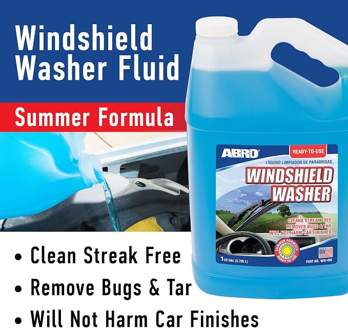 Car Windshield Cleaner Ready to Use Formula - 1 Gallon, Pre-Mixed, Delivers Streak-Free Cleanliness, Removes Bugs & Tar