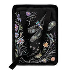 Dragonfly Flower Print Car Trash Can with Lid, Leak Proof Auto Trash Bag Hanging Vehicle Garbage Can Multipurpose Storage Container for Back Seat Road Trip
