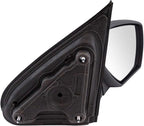 Right Mirror Manual, with Textured Black Cover Passenger Side Compatible with 14-19 Chevrolet GMC GM1321480