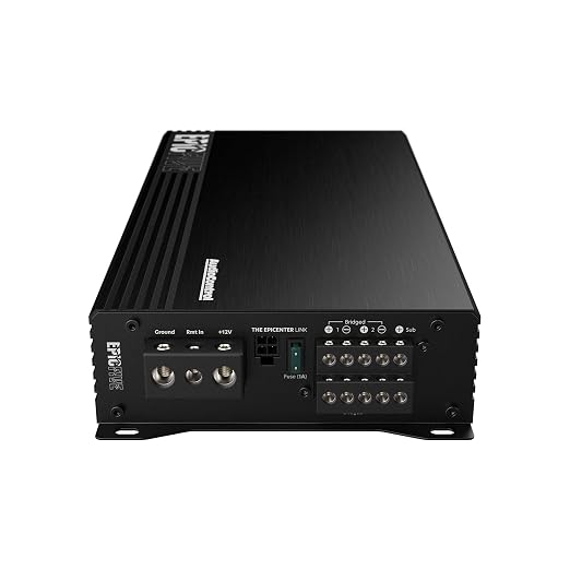 EPICFIVE 5-Channel Amplifier Car Audio 1100W RMS, Compact Digital Class D, Includes Bass Knob, High/Low Pass & Subsonic Filter, Epic Bass Boost, Smart Auto Protection, Epicenter Link