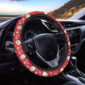 Christmas Steering Wheel Covers Xmas Decor Car Accessories Cartoon Santa Claus Car Steering Wheel Covers Anti-Slip Soft Grip 14-15 inch Stretch-on Steering Wheel Protector Rrd