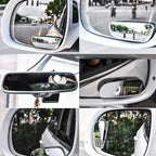 x Blind Spot Mirror, 3.4'' Framed Rectangular HD Glass Convex Adjustable Wide Angle Rear View Mirror,Universal For Car SUVs Truck Motorcycle (2pcs)