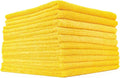 Edgeless 365 Microfiber Towels (10-Pack) Premium 70/30 Blend, Professional Polishing, Wax Removal, Auto Detailing, 365gsm, 16in x 16in, Gold