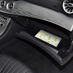 Premium Car Registration & Insurance Card Holder with Magnetic Shut, Vehicle Glove Box Car Organizer - For Documents, Cards, License (Lemon)