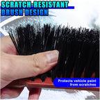 2 in 1 Snow Brush and Ice Scraper for Car Windshield, 22.83" Winter Automotive Window Snow Shovel with Ergonomic Foam Grip, Detachable Vehicle Windshield Deicer for Car, SUV, Truck (Red)