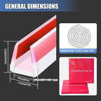 Clear Rubber Edge Trim, Flexible Baby Proof Edge Protector, 5/16"(8.0mm) U Channel Edge Trim, Self-Adhesive Edge Guards for Plywood, Glass, Flexi-Glass, 20Ft, Transparent Color