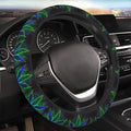 Elastic Car Steering Wheel Cover,Psychedelic Cannabis Leaf Weed Plant Protector Upgrade Thicken,Durable Soft Car Accessories for Diverse Cars Truck SUV for Men Women Universal 15 Inch