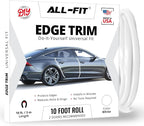 Car Door Edge Protector – Universal DIY Edge Trim to Prevent Scratches & Dings – Flexible Adhesive Molding Trim for Cars, Trucks & SUVs (10 Ft - White)