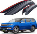 Goodyear Shatterproof Window Deflectors for Jeep Grand Wagoneer 2022-2026, Tape-on Rain Guards, Window Visors, Vent Deflector Visor, Car Accessories, 4 pcs. - GY008760