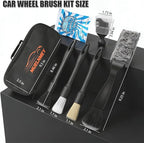 7PCS Car Detailing Brush Set, Soft Boar Hair Brush, Car Interior Detail Brush, Fiber Brush, Car Dust Removal Brush, Car Cleaning Gel, Cleaning Tool Set Suitable for Trucks, Cars, RVs, SUVs