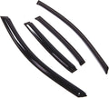 WD2-623 Dark Smoke 4 Pcs Set Window Visor (Outside Mount) Deflector Rain Guard Compatible with 2013-2015 Chevrolet Malibu