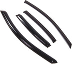 WD2-623 Dark Smoke 4 Pcs Set Window Visor (Outside Mount) Deflector Rain Guard Compatible with 2013-2015 Chevrolet Malibu