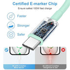 5FT Car Carplay Cable for iPhone 17 16 15 Cable USB to USB C Cable[Apple MFi Certified] USB C Carplay Cord,iPhone 17 Charger Cord,iPhone 16 Car Charger,USB to Type C Cable Car Charging Cable(Green