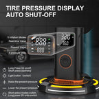 (New Upgrade) Tire Inflator Portable Air Compressor-160 PSI Air Pump with Memory Function, Electric Bike Pump with Tire Pressure Gauge, Tire Inflator for Car, Gifts for Men Husband Father