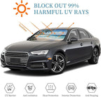 Windshield Sun Shade Beach Sea Palm Tree Car Front Window Sunshade Cover for Truck SUV Blocks UV Rays Automotive Visor Interior Protector 55 x 30 inch