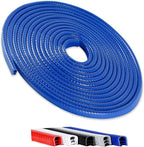 33FT(10M) Universal Car Door Edge Protector Guards, No-Glue Required Rubber Seal U Shape Automotive Door Entry Guard, Suitable for Most Cars, SUVs and Trucks (Blue)