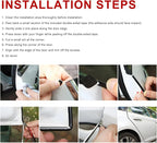 Clear Car Door Edge Guards, 32Ft U Shape Auto Door Edge Trim Anti-Collision Protective Strip, Self-Adhesive Doors Edges Guard Seal Protector for Most Vehicles, Car Accessories
