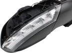 Passenger Side Power Heated Mirror Smooth Black with Turn Signal Compatible with 2011-2017 Buick Regal GM1321486