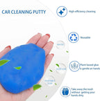 Car Cleaning Gel 2 Pack, Reusable Cleaning Putty for Car Interior Vent Keyboard Cup Holder, Auto Detailing Slime, Non-Sticky Car Cleaning Supplies Blue Yellow