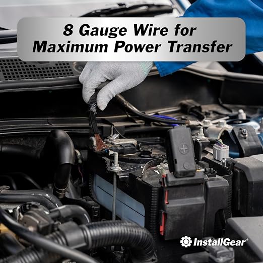 8 Gauge Wire (50Ft) Copper Clad Aluminum CAA - Primary Automotive, Car Amplifier Power and Ground Cable, Battery Cable, Audio Speaker Stereo, RV Trailer Wiring
