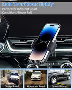 PZK Car Phone Mount for Chevy Trax 2024 2025 Accessories Custom Air Vent | Chevy Auto Lock Car Phone Holder One Button Release Hands Free 360° Rotation Cell Phone Cradles Fit for All Smartphone