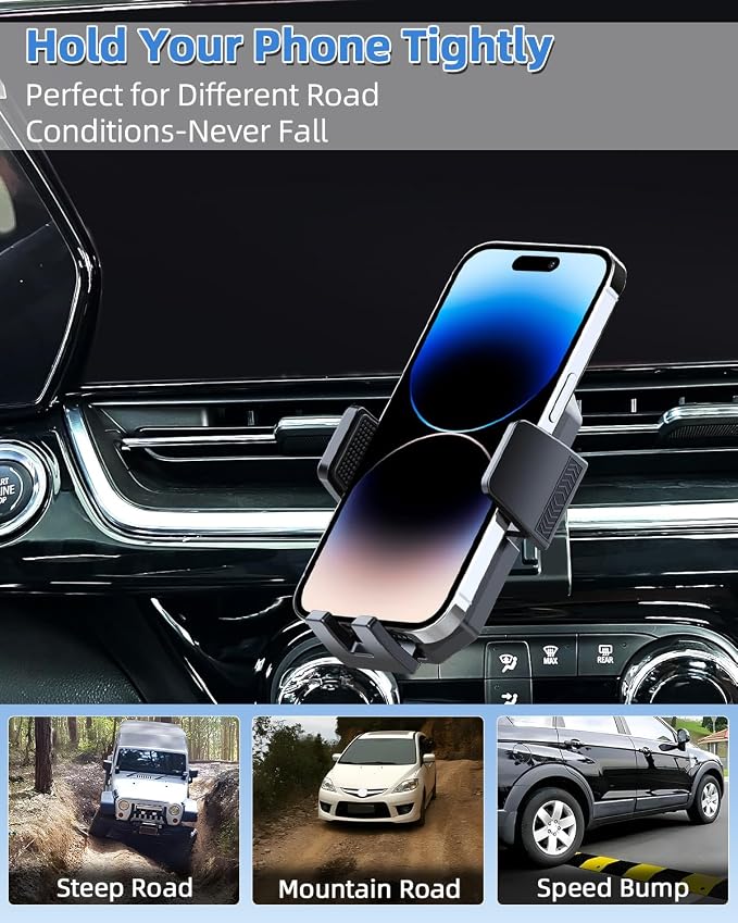 PZK Car Phone Mount for Chevy Trax 2024 2025 Accessories Custom Air Vent | Chevy Auto Lock Car Phone Holder One Button Release Hands Free 360° Rotation Cell Phone Cradles Fit for All Smartphone