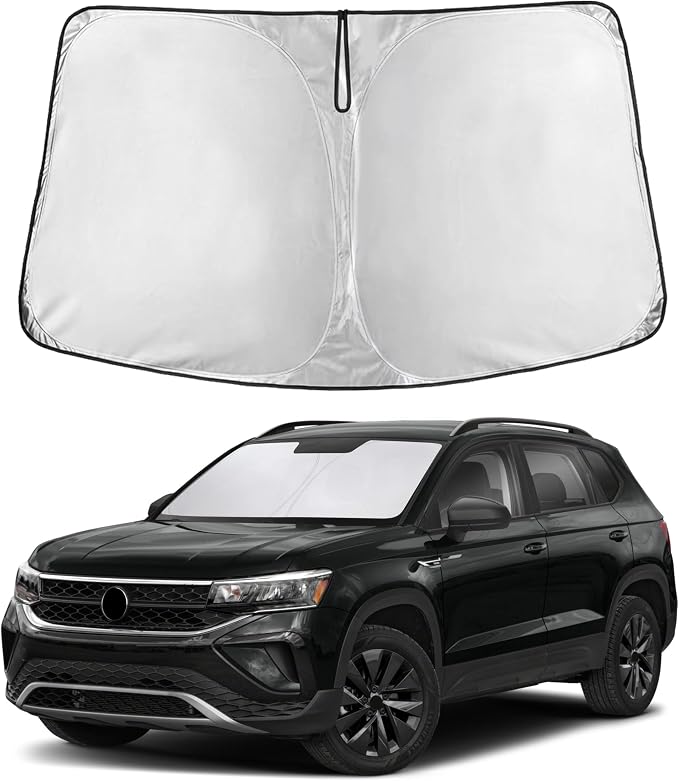 Windshield Sunshade Compatible for Volkswagen VW Tiguan 2018-2023 2024 2025 2026 Sun Visor for Front Windshield & Window Sun Shade Cover, UV Heat Blocker & Protector, Car Accessories
