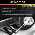 2T Scissor Jack for Car Tool Kit,Heavy Duty Car Tire Changing Kit for Automotive Lifting with Ratchet Wrench & Lug Wrench,Sturdy Cars Jack Kits Automotive Tools Lift Range 3.93-15.35"