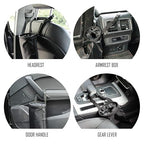 2 Pack Car Trash Bags Car Trash Can Washable Eco-Friendly Seat Back Hanging Car Trash Bag Car Garbage Bag for Car,Travelling,Outdoor