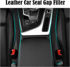 Car Seat Gap Filler Universal Fit Orgaziner for Car, SUV, Truck to Fill The Gap Between Side Seat and Console Stop Cellphone, Wallet, Keys, Coins from Dropping, 2 Pack (Black)