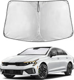 Windshield Sunshade Compatible for Kia K5 2021-2024 2025 2026, Sun Visor for Front Windshield & Window Sun Shade Cover, UV Heat Blocker & Protector, Car Accessories